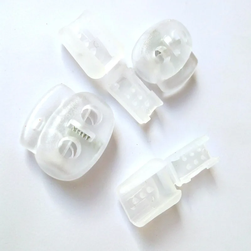 JUP1-50 Sets Transparent Flat Buckle Elastic Shoes Buckles Decorative Buckles Child Adult No-tie Shoelaces Never Tie Laces Again