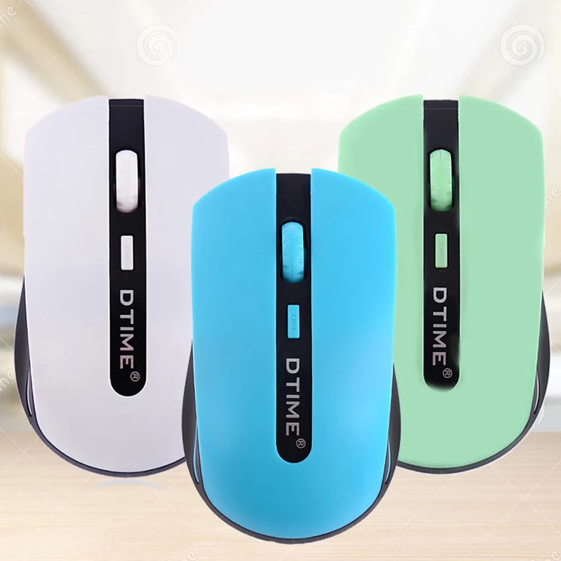 DTIME Mini Usb 2,4G Бесшумная ультратонкая беспроводная мышь для ноутбука, ноутбука, компьютера, игр, интеллектуальная энергосберегающая игровая