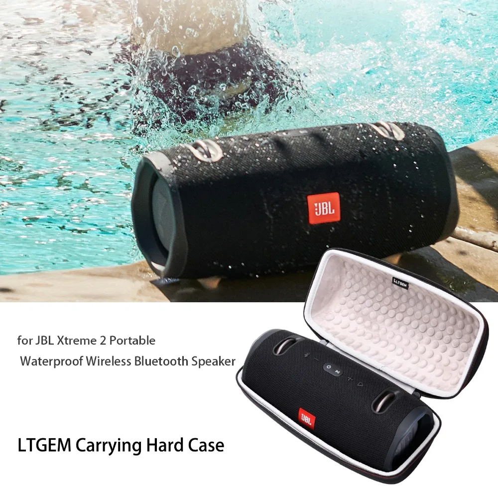 LTGEM EVA Hard Case for JBL Xtreme 2 Portable Waterproof Wireless Bluetooth  Speaker Travel Protective Carrying Storage Bag|Speaker Accessories