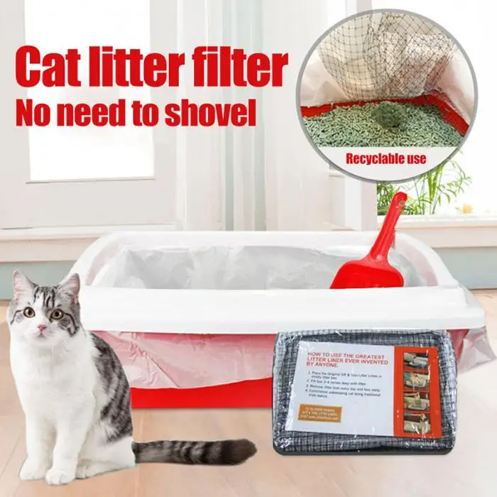 10 шт многоразовый фильтр для кошачьих фекалий, сетка для просеивания кошек, поднос для туалета, упругие подстилки для туалета, вкладыши, объятия-предложения