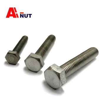 

m14 m16 m18 hexagon titanium screw , gr2 titanium hexagon head bolt fasteners ,E017