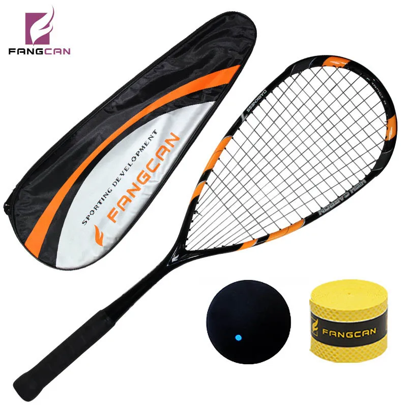 1 pc FANGCAN Darkness 7 100% Carbon 145g Squash Racket with Squash Sting Bag for Senior Player