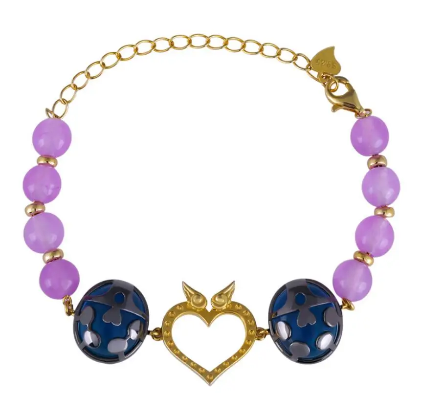 

Bizarre Adventure Giorno Giovanna Ladybird bracelet 925 Silver 7.9"