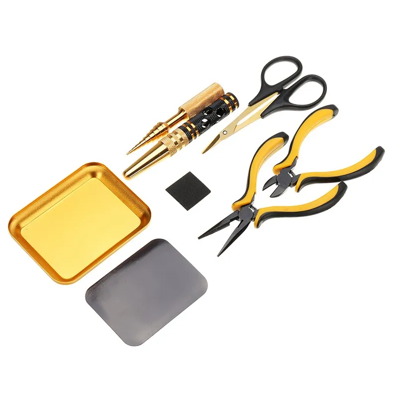 YZ 18 шт. набор инструментов для ремонта отверток Шестигранная отвертка плоскогубцы открывалка для отверстий винты лоток инструменты для RC игрушки