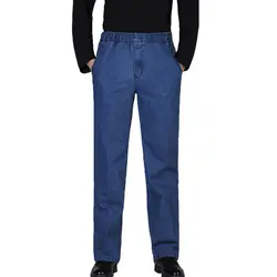 Европейский стиль свободные мужские Жан брюки для девочек плюс размеры 5XL повседневное модные штаны Мужской Джинсовые брюки штаны K752