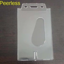 Peerless 1 шт. пластиковый прозрачный жесткий выдвижной держатель для карт бизнес кредитный ID держатель для карт для настольного органайзера