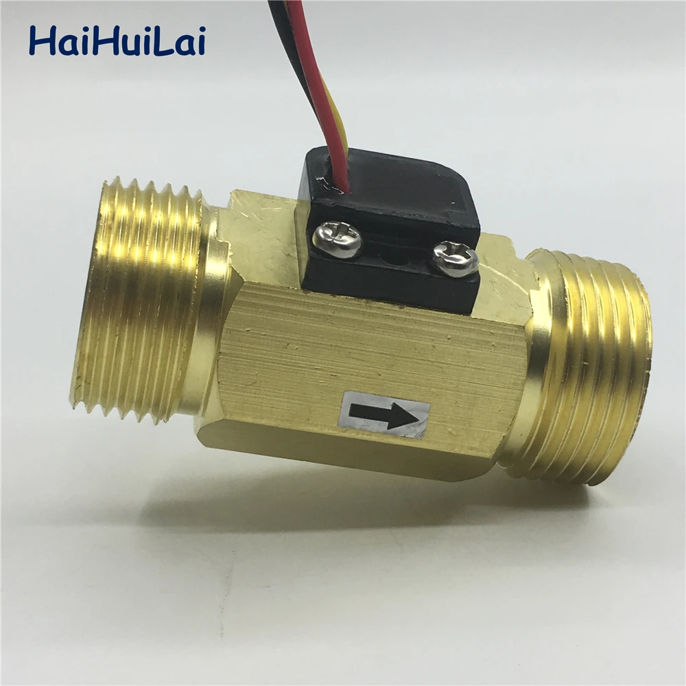 Латунный Датчик потока воды и меди NPT 3/4 &quotDN20 Турбинный измеритель|flow sensor|hall flow