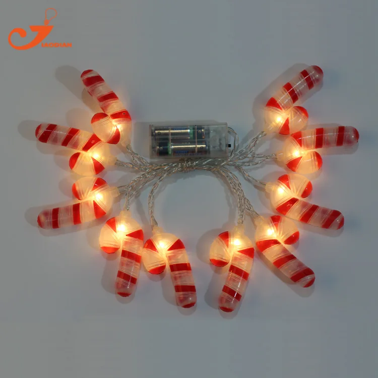 Костыль огни строки Фея конфеты LED Рождество Light Главная Сад Санта трость питание