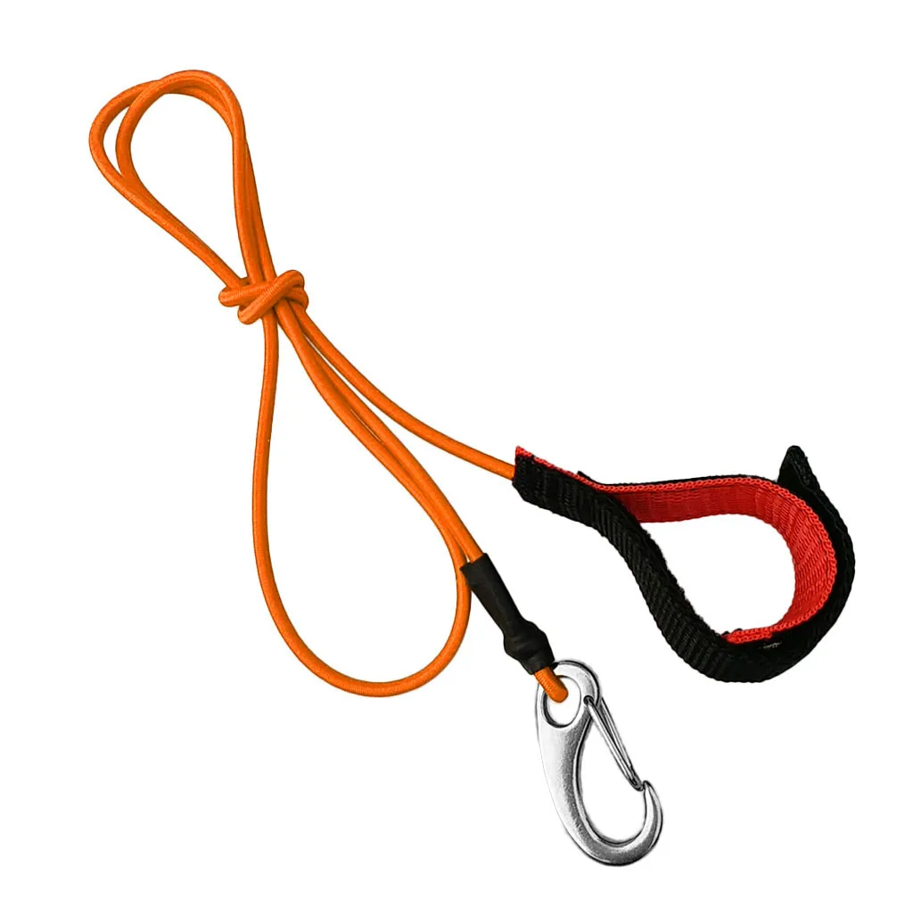 Perfeclan Kayak Canoe SUP Paddle Leash Fishing Rod Safety Lanyard Carabiner Hook Water Sports Kayaking Surfing Rowing Boat