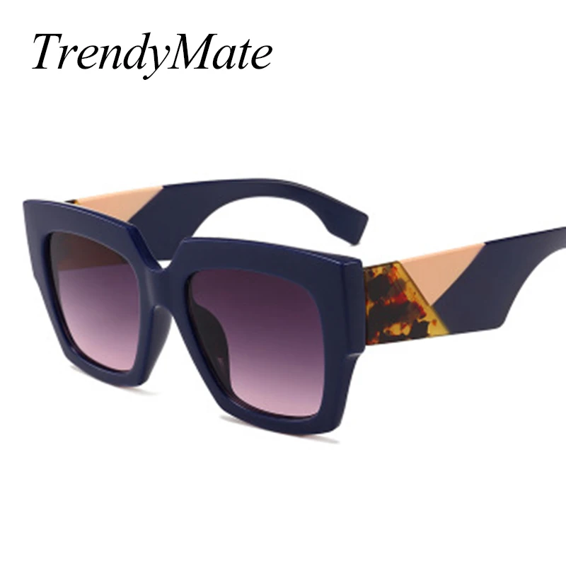 Очки солнцезащитные женские в стиле ретро квадратной формы 1301T|sunglass shades|designer