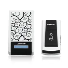 Forecum 5 Водонепроницаемый умный беспроводной дверной звонок с 1 приемником DC дверной звонок 36 колокольчиков 100 м Диапазон для дома и офиса