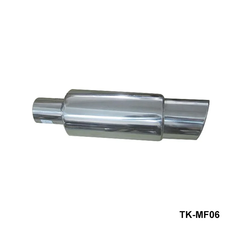 AUTOFAB -Universal Inlet   ID:2"  2.25" 2.5" 2.75" Exhaust Muffler Car Racing Silencer Exhaust Pipe Muffler For Car  AF-MF06
