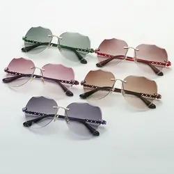 Новые модные солнцезащитные очки ретро цвет ful прозрачный океан градиент цвета глаз солнцезащитные очки #277470