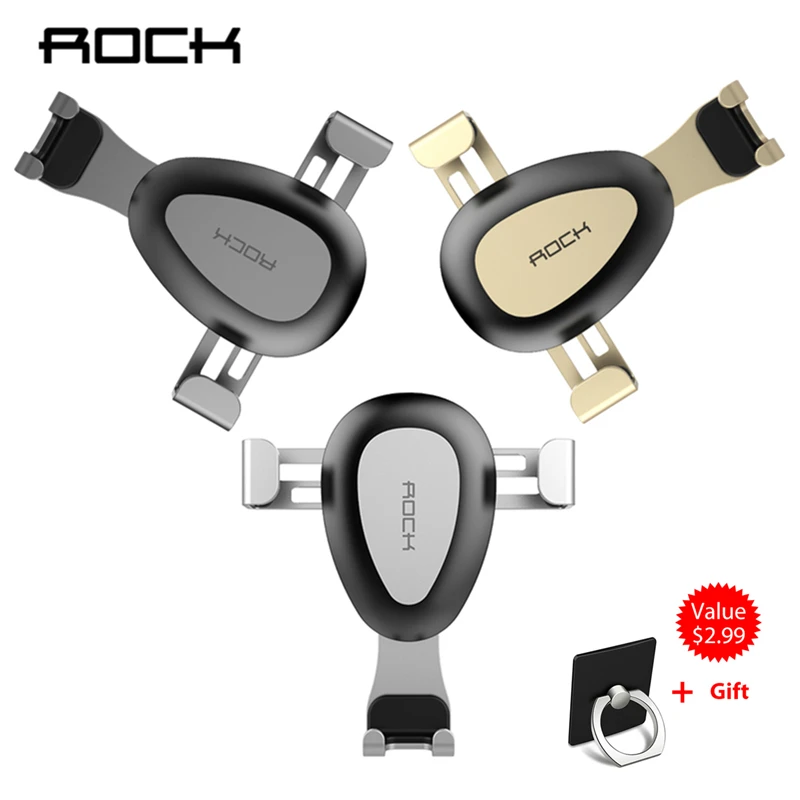 bilder für 1 STÜCK ROCK Schwerkraft Auto Air Vent Halterung Für iPhone 7 Samsung S8 Xiaomi Soporte Movil Unterstützung Cellular + Freies Geschenk Mini stehen bilder für 1 STÜCK ROCK Schwerkraft Auto Air Vent Halterung Für iPhone 7 Samsung S8 Xiaomi Soporte Movil Unterstützung Cellular + Freies Geschenk Mini stehen