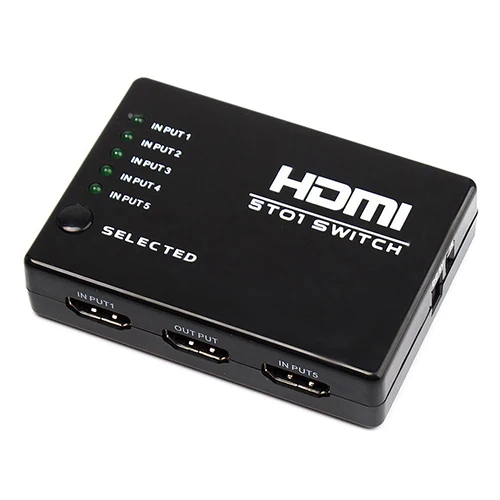 Новое поступление 5 в 1 из Splitter порты 1080 P HDMI Выключатель Переключатель Селектор с ИК пульт дистанционного