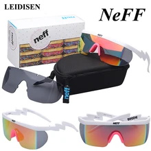 Com Caixa de Moda Óculos De Sol Dos Homens NEFF/Rua Das Mulheres designer de Marca Óculos de Sol Condução Óculos 2 Lente Oculos de sol feminino