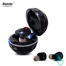 Bluenin TWS Беспроводные наушники с сенсорным управлением True Bluetooth 4,2 наушники стерео наушники-вкладыши с зарядным чехлом Встроенный микрофон