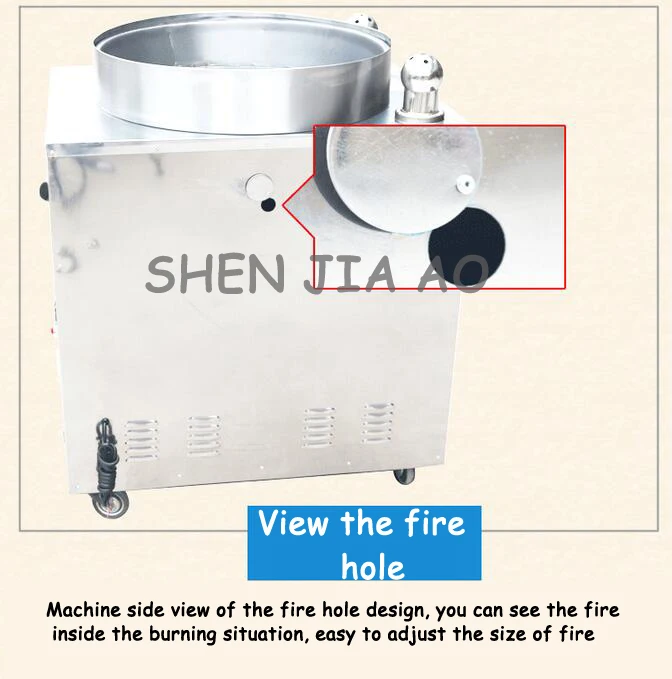 1 шт. коммерческий газовый вертикальный жареный каштан машина HF-D5 большой емкости Многофункциональный сахар жареный каштан машина