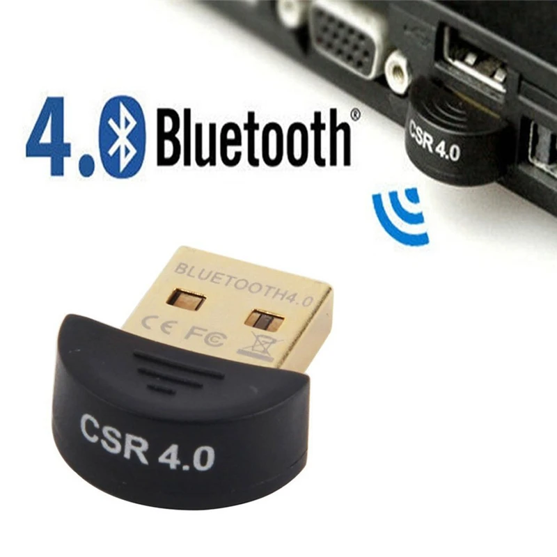 Мини USB Bluetooth адаптер V4.0 CSR двухрежимный беспроводной Bluetooth V 4,0 ключ Музыкальный звуковой приемник для Windows 10, 8, 7, Vista XP