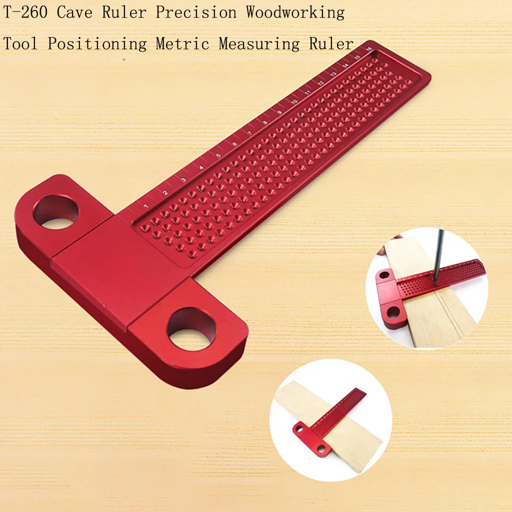 

2019 New T-260 Cave Ruler Precision Woodworking Tool Positioning Metric Measuring Ruler #NN528
