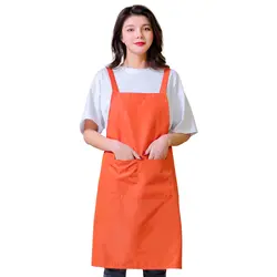 SenYue новые яркие женские женский фартук дома Кухня шеф-повара Ресторан Пособия по кулинарии выпечки платье-передник с карманами