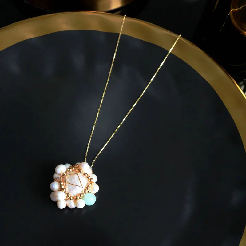SINZRY ручной работы искусственный жемчуг в стиле барокко круглый винтажный чокер с подвеской ожерелья для женщин
