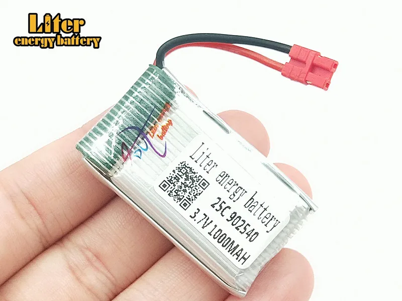 3,7 V 1000 mAh 902540 LiPo батарея интегрированное зарядное устройство для SYMA x5hw x5hc RC Дрон Квадрокоптер + AC 5в1 зарядное устройство комплект запасных