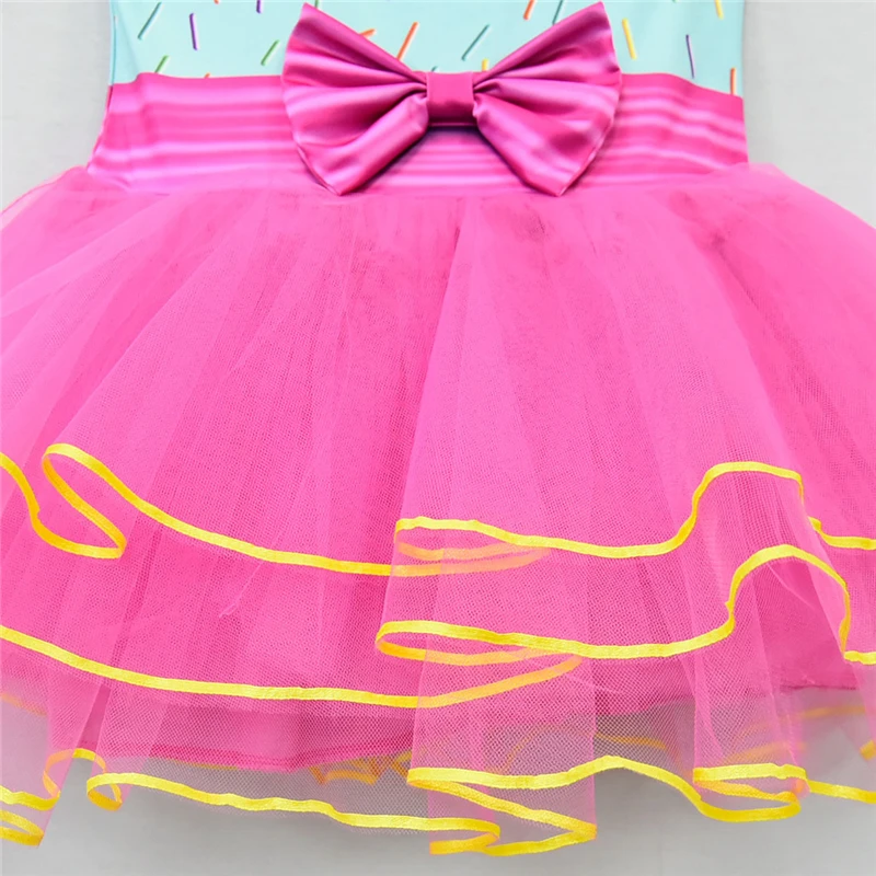 Новинка года; красивый маскарадный костюм принцессы Нэнси радужной расцветки для девочек; Летнее бальное платье для малышей; платье для дня рождения; детское платье для выпускного вечера