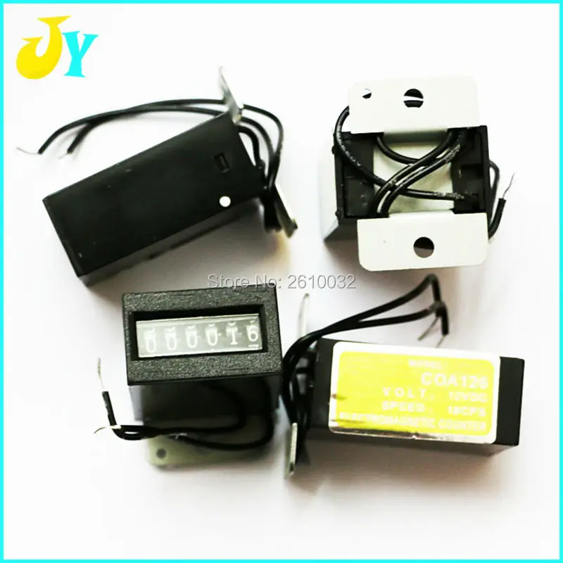20pcs/lot Non Resettable Counter Coin Meter mechanical Coin counter