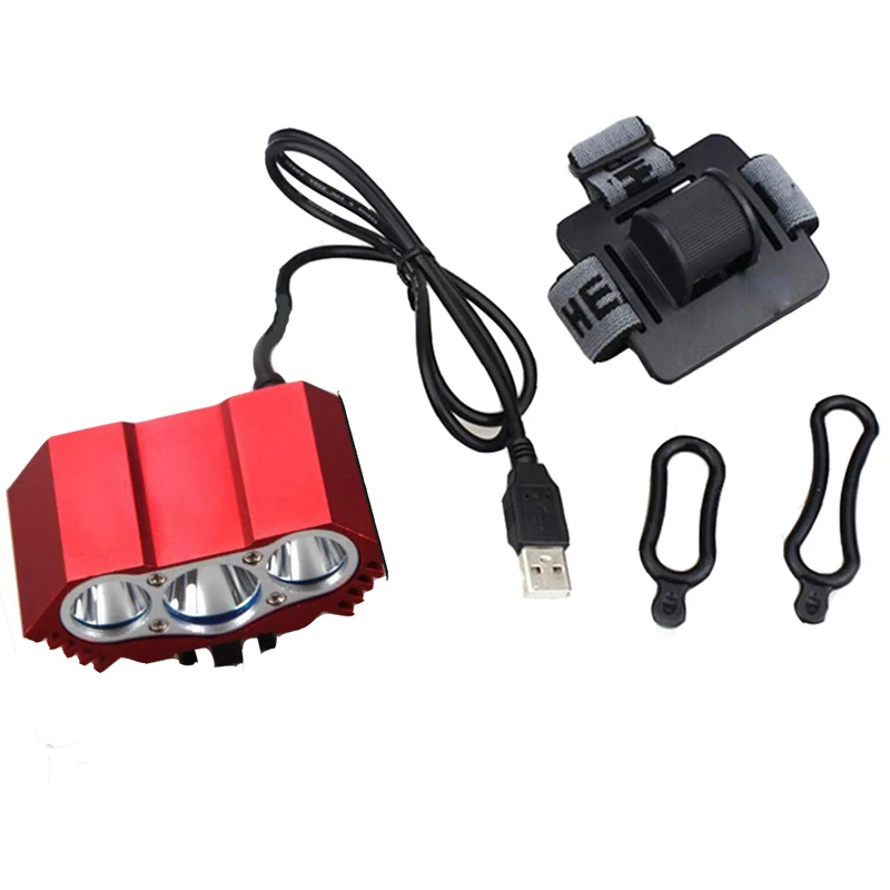 Фонарь налобный велосипедный 3 режима 8 4 в USB 6000 лм|bike light wheel|bike warning lightbike lumen |