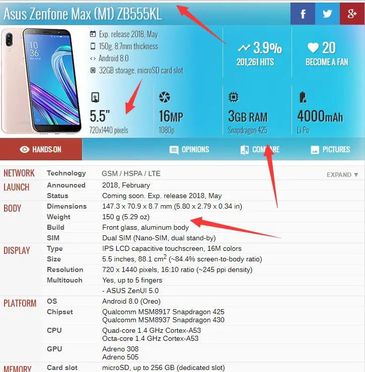 Asus Zenfone Max (M1) ZB555KL