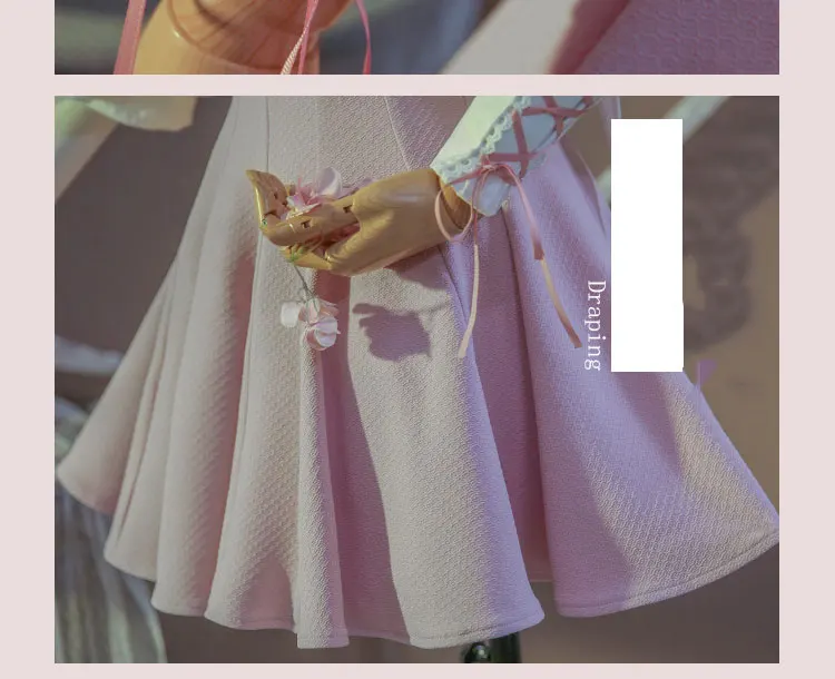 Горячая Новая карта captor Kinomoto Sakura/Tomoyo Daidoji косплей костюм розовый Повседневное платье лолиты форма аниме одежда костюмы cos