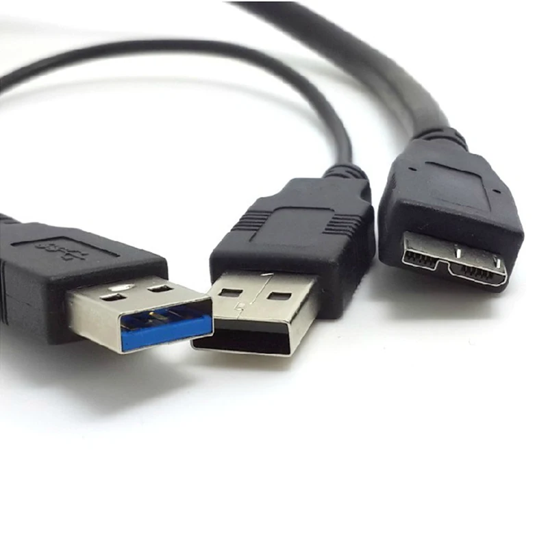 Высокоскоростной USB 3 0 Dual A Male to Micro B Y кабель удлинитель для жесткого диска HDD