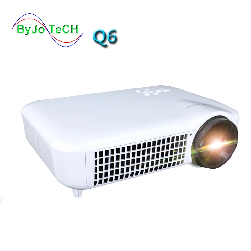 

2019 ByJoTeCH Q6 NEW Full 1080P 4K 2K Projector Android 7.0 WIFI Bluetooth 5000 lumens Beamer 3D Home Theater Proyector HDMI USB