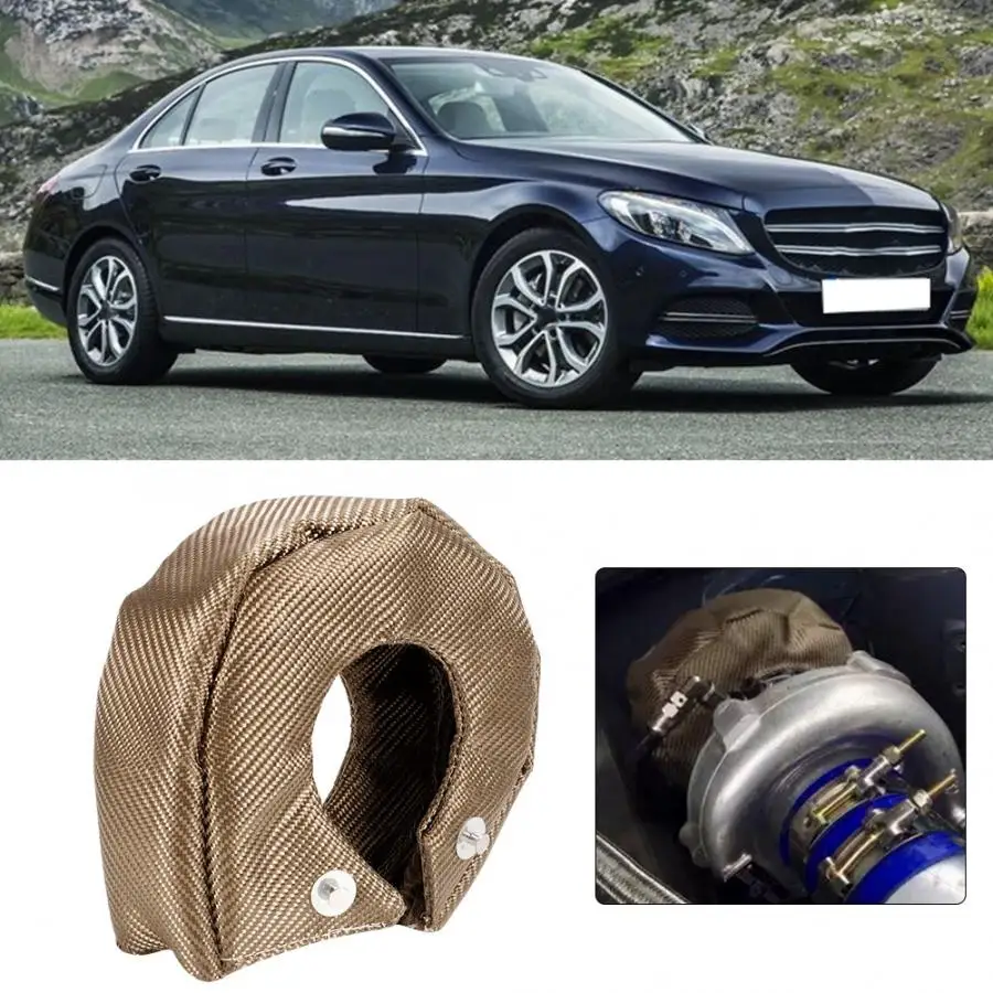 

Turbo Chargers Parts Dual Titanium Turbo Heat Shield Blanket Barrier Turbo Charger Cover T3/GT35/GT37/GT40/GT42 auto accessorie