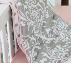 Sahaler Boho детское одеяло детские пеленки для новорожденного стеганое одеяло для детской кроватки одеяло 34*42 дюймов(серый розовый