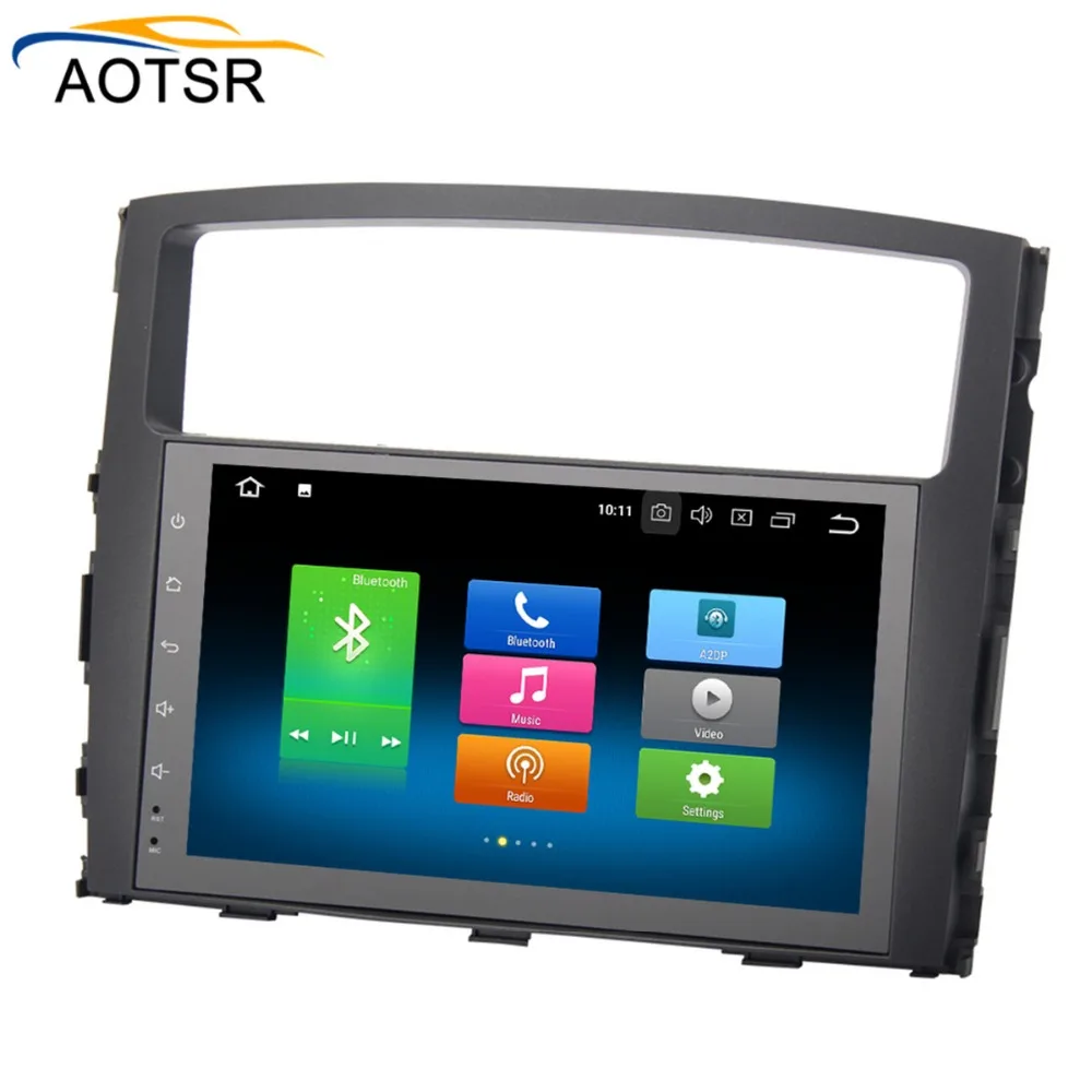 Clearance Android 8.0 car dvd Radio player For MITSUBISHI PAJERO V97 2006-2011 gps navigation car multimedia stereo head unit with 8 core 2