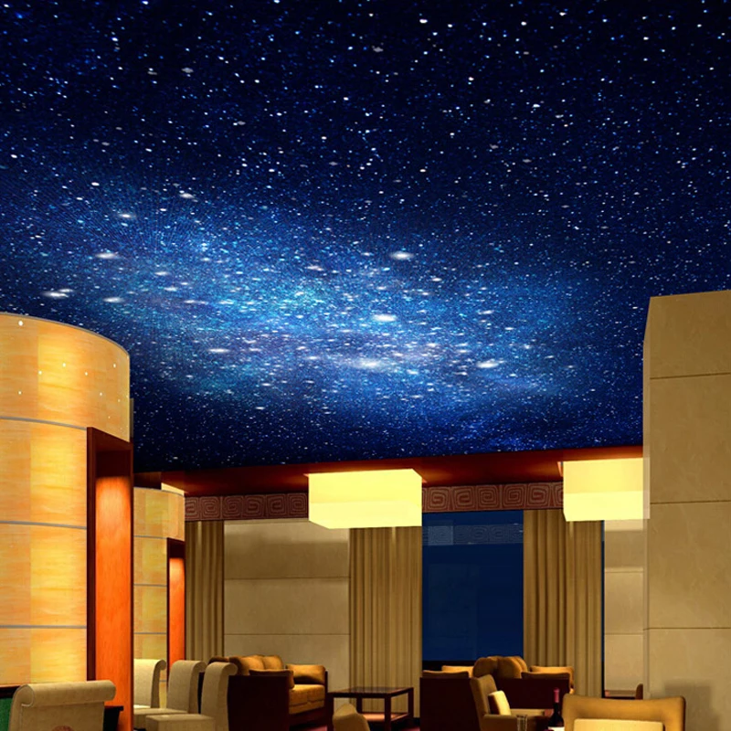 3d Star Nebula Night Sky Large Suspended Ceiling Painted Wall Tv