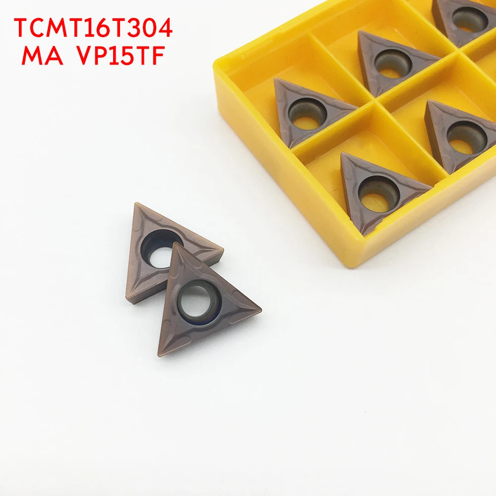 TCMT16T304 MA VP15TF твердосплавные вставки для проворачивания Внутренний поворотный инструмент резки CNC вставки токарный станок Инструменты