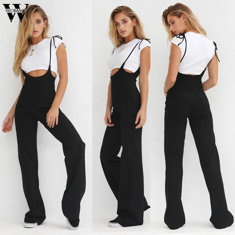 Womail bodysuit Women Summer Casual Holiday Backless Sleeveless Summer Beach Jumpsuit Solid fashion 2020 M1 Womail bodysuit Women Summer Casual Holiday Backless Sleeveless Summer Beach Jumpsuit Solid fashion 2020 M1