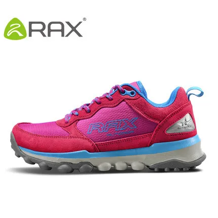 Rax/Мужская походная обувь; уличные спортивные кроссовки; дышащая Треккинговая обувь; сандалии; горные ботинки; кроссовки для ходьбы; походные ботинки для мужчин - Цвет: 53-5C332meihong