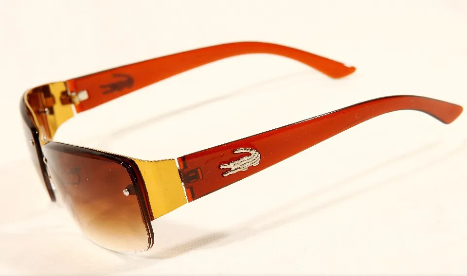 2015 New Fashion Square Sunglasses Men Driving SunGlasses Brand Designer Spors Crocodile glasses