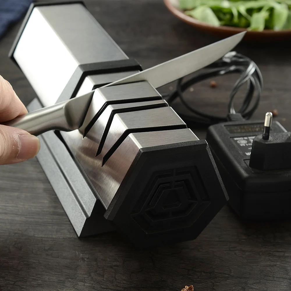  MYVI Kitchen Electric Knife Sharpener Motorized Rotating Sharpening System Easy-Use Grinder For Sta - 33042657013