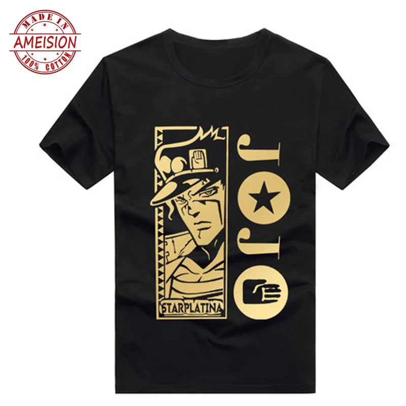 JoJo Bizarre Adventure T Shirt Design Manga Anime T-shirt Cool Novelty Funny T shirt Style Men Printed Fashion Tee