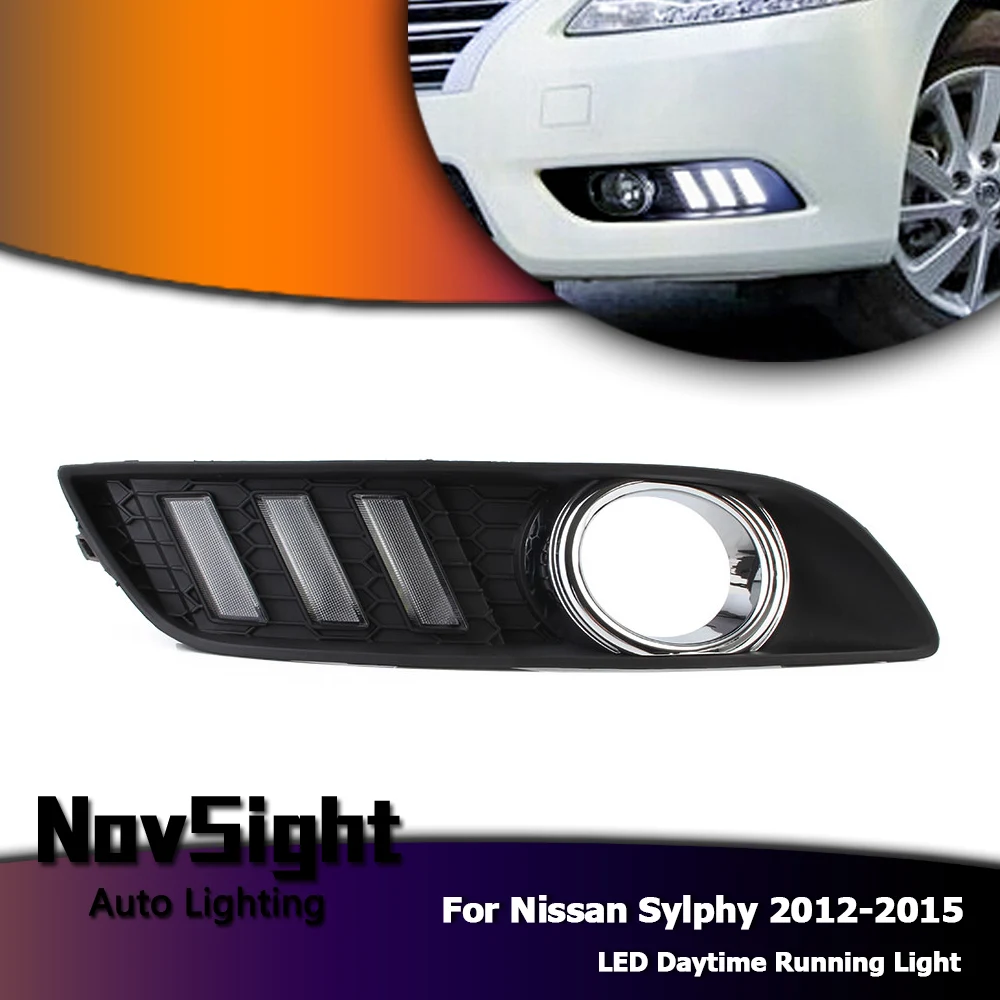 NOVSIGHT авто светодиодный DRL для вождения Дневной ходовой светильник желтый