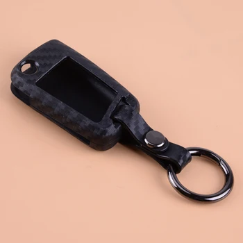 

beler Black Carbon Fiber Key Remote Key Shell Cover Fob Case Fit For VW Polo MK6 Golf MK7 Tiguan Audi A1 Skoda Octavia Kodiaq