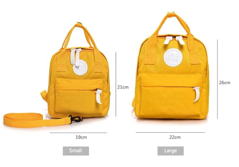 Aliwood simples lona mochila escolar pequena mochila