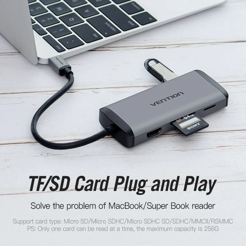 Vention Type c концентратор USB 3 1 к HDMI USB3.0 PD адаптер для MacBook Samsung Dex S8 Huawei P20 Pro Thunderbolt Dock