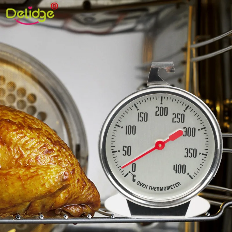 

Delidge 0-400 Degree Food Temperature Refrigerator Oven Thermometer Stainless Steel Meat BBQ Kitchen Thermomete Baking Tools