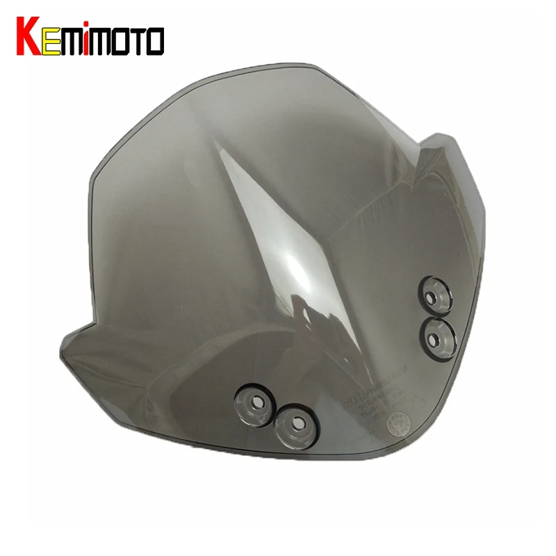 

KEMiMOTO For KTM 125 200 390 for KTM Duke RC390 RC125 RC200 Wind Screen Smoked Motorcycle Windscreen Windshields Headlight Cover